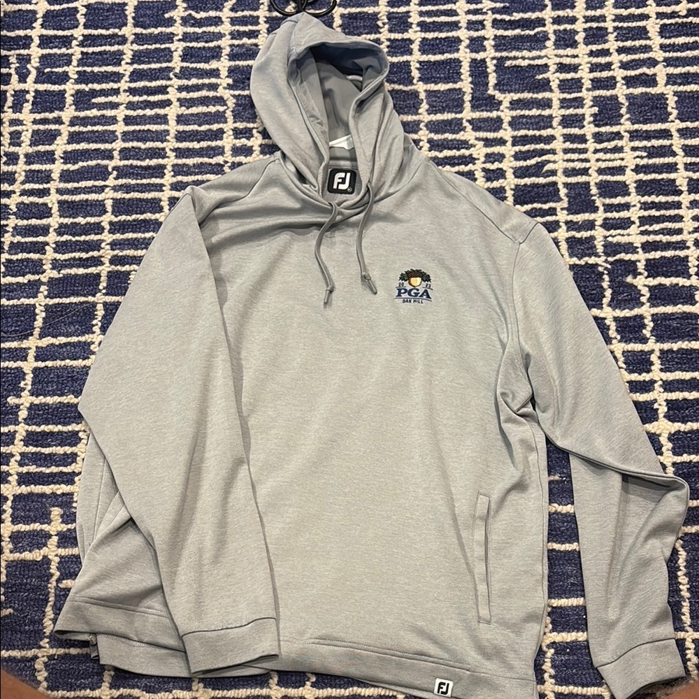 FootJoy Gray Hooded Sweatshirt Athletic Style